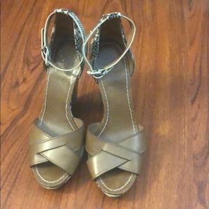 Tory Burch Snakeskin Wedges 7
